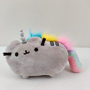 Gund Pusheen the Cat Rainbow PUSHEENICORN Gray Unicorn 12-inch Plush Stuffed